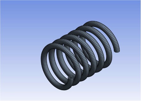 Helical Spring/Bar CAD Model