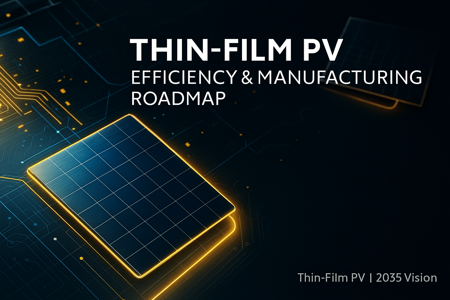 Thin-Film PV Efficiency & Manufacturing Roadmap